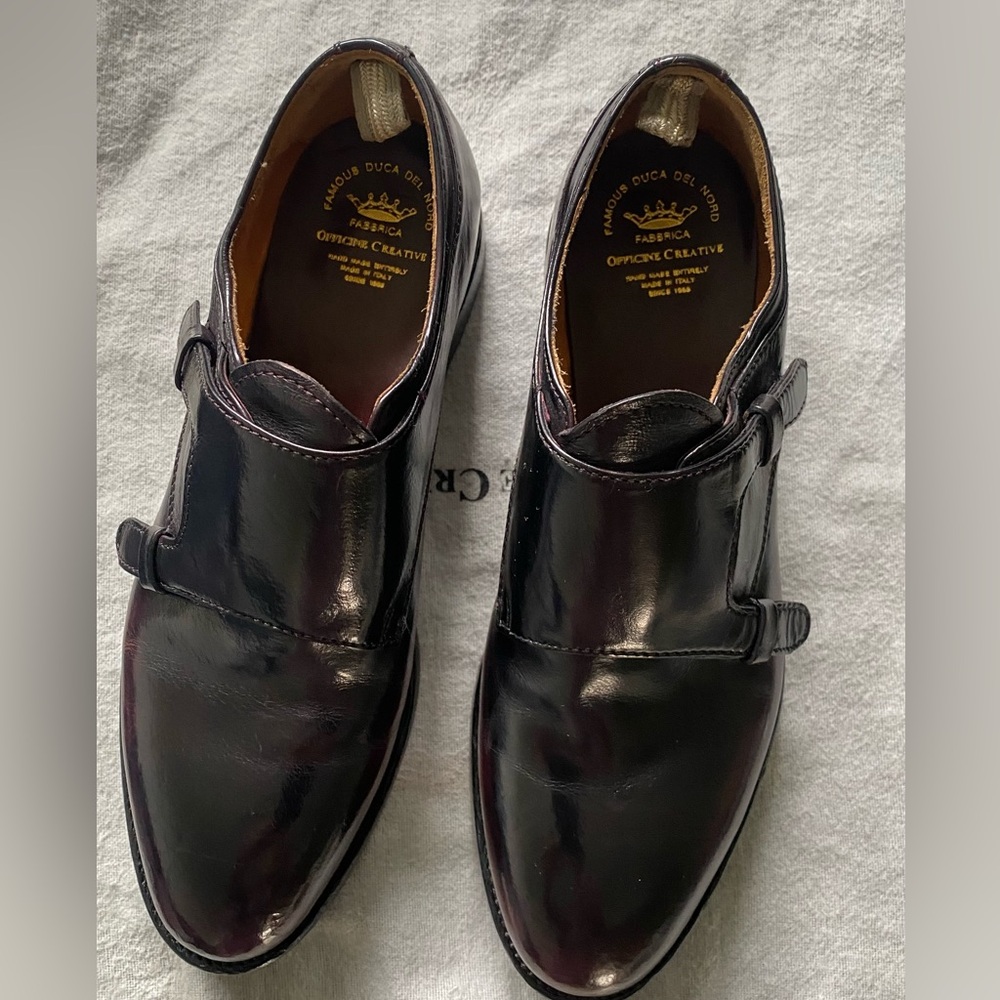 Officine Creative Womens Lexikon Monk Leather Shoes Size 37, NWOT
